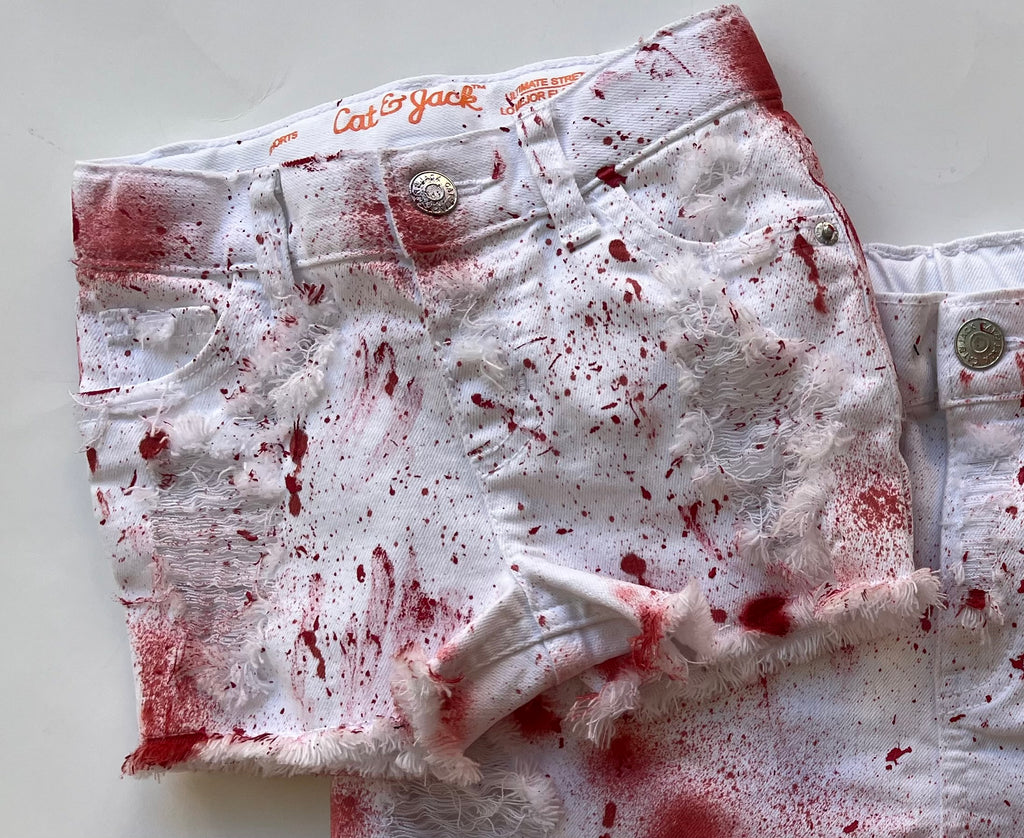 Blood splatter shorts