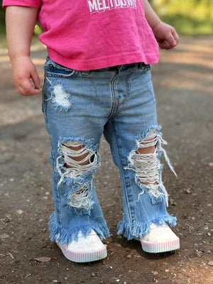 NEW Boho bootcut fringe jeans