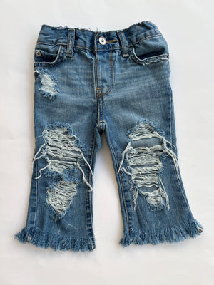 NEW Boho bootcut fringe jeans