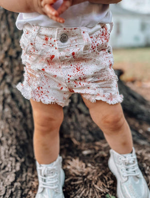 Blood splatter shorts