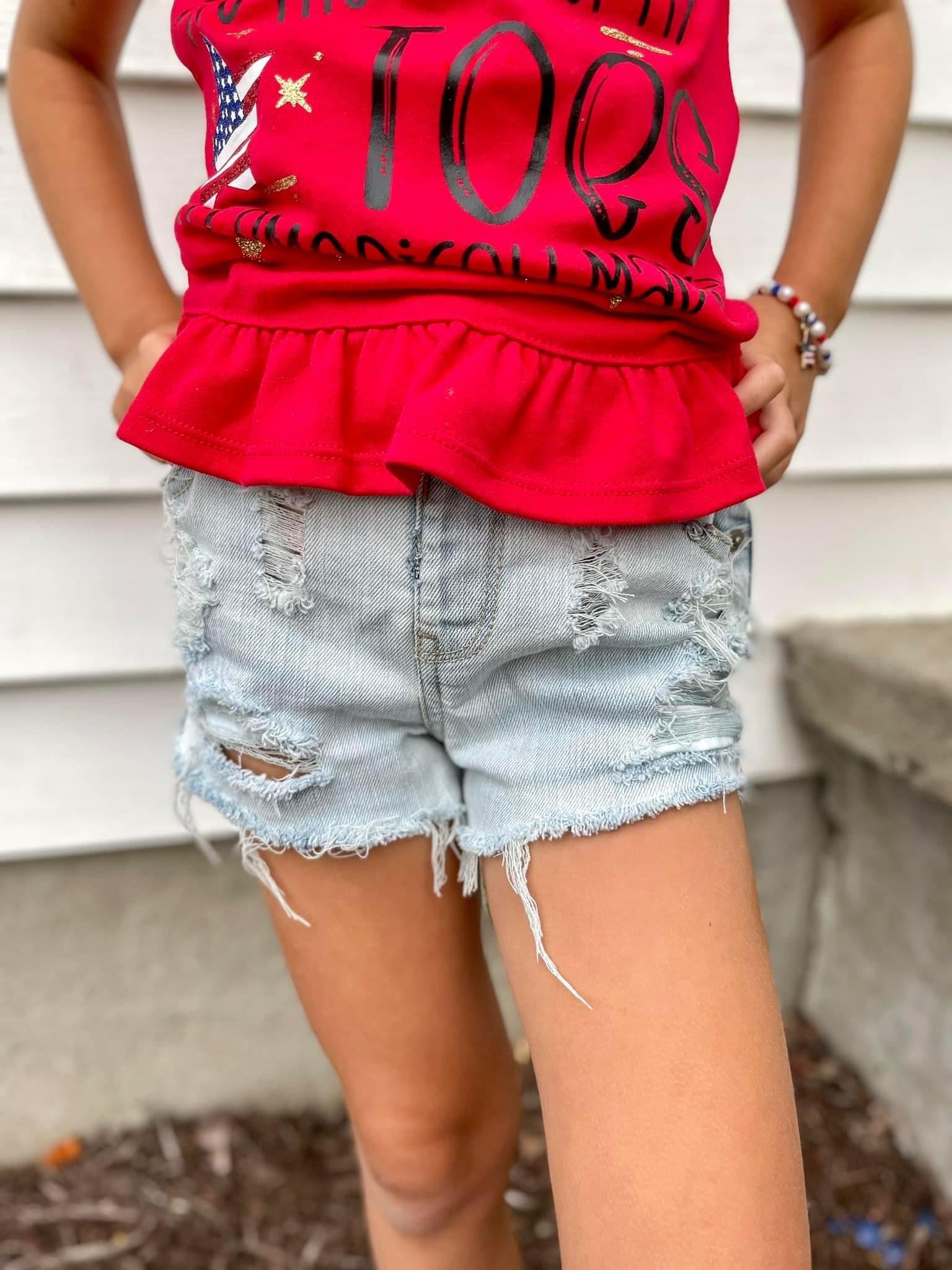 Miami LIGHT WASH shorties