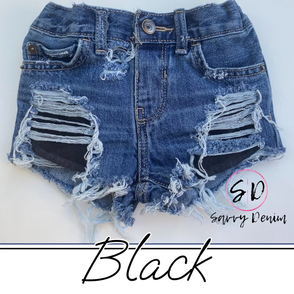 BLACK- Venice Beach shorties