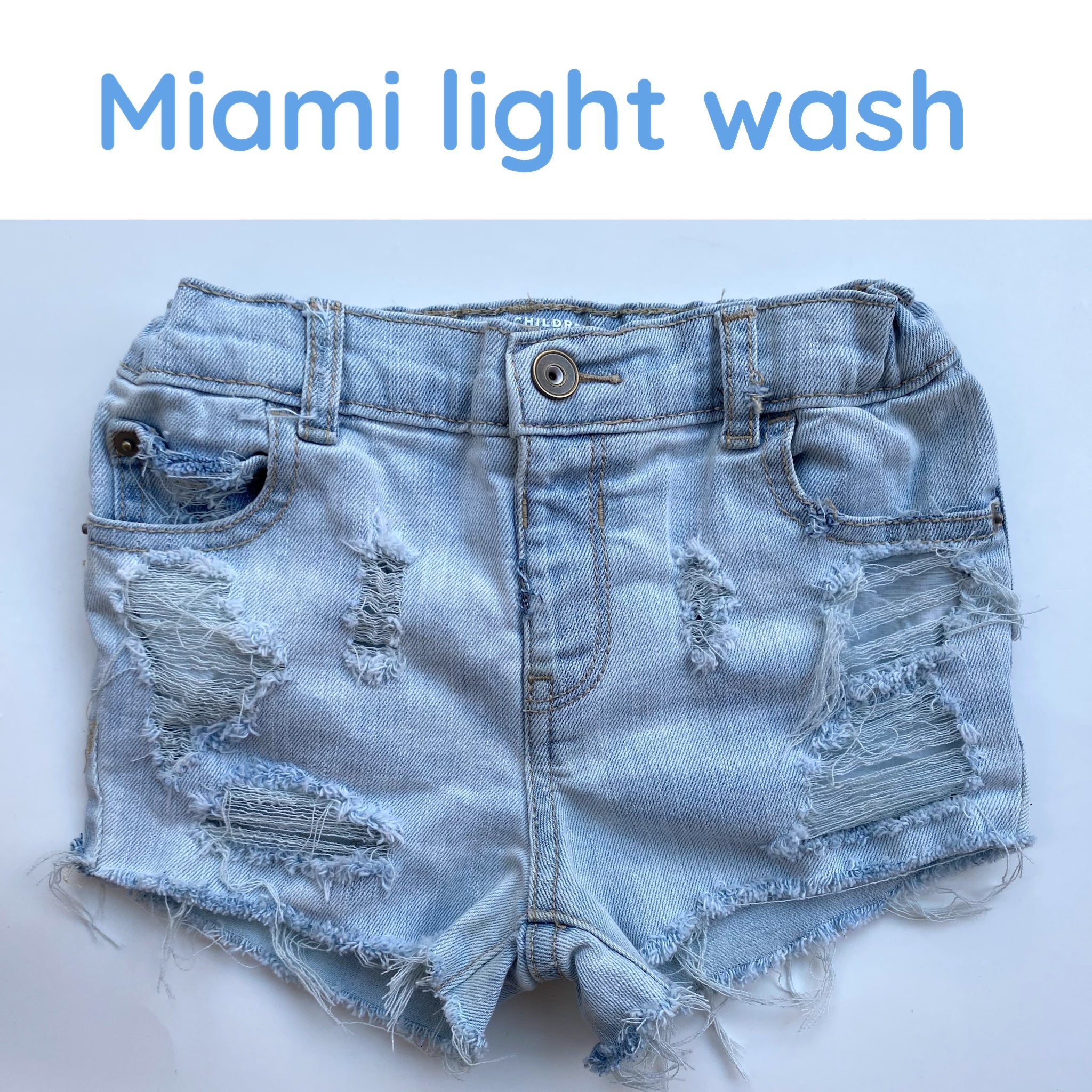 Miami LIGHT WASH shorties
